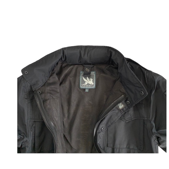 I.Spiewak & Sons Black Field Jacket Pocket Front Hooded Cargo Adventure… - Picture 5 of 7